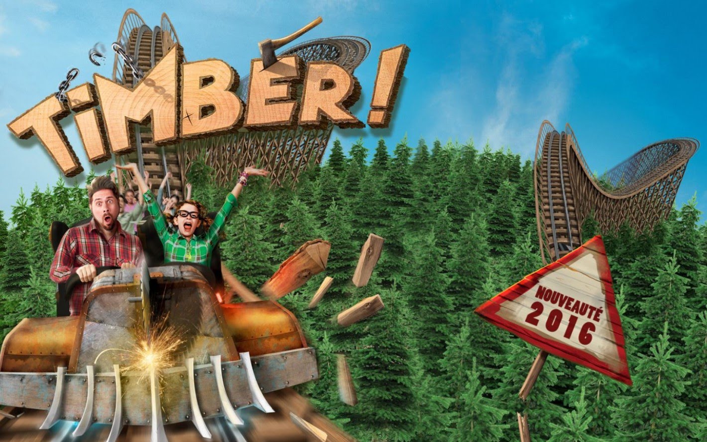 Timber! im Walibi Rhone-Alpes