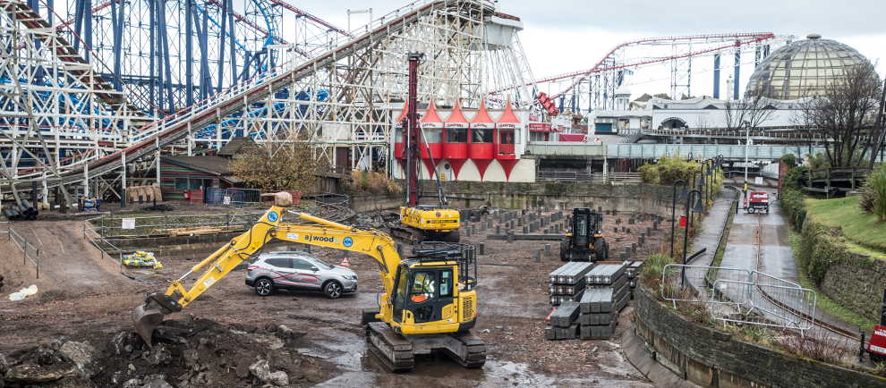 So sieht aktuell die Baustelle aus (c) Blackpool Pleasure Beach