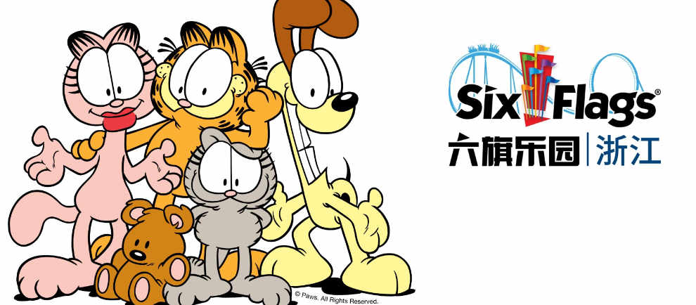 Garfield kommt in die chinesischen Six Flags Parks