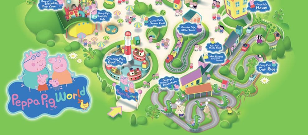 Paultons Park Peppa Pig World Karte