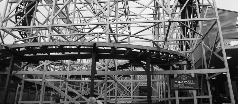 Nun Geschichte die "Wild Mouse" in Blackpool Pleasure Beach (c) tucoaster.com