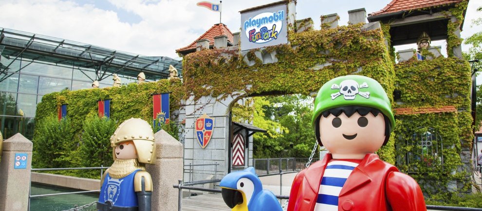 Von hier aus startet das Playmobil Abenteuer (c) Playmobil FunPark