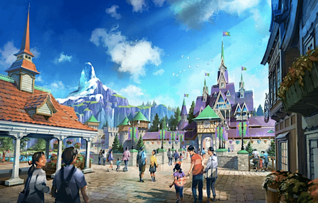 Ein Blick über den neuen „Eiskönigin“ Bereich © Disney