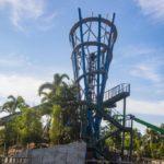 Eine beeindruckende Konstruktion des Aufzugs von „Infinity Falls“© SeaWorld Orlando