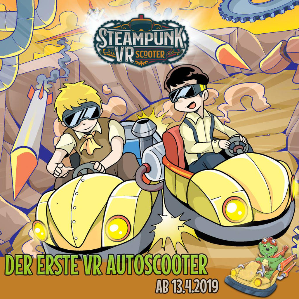 Erlebnispark Schloss Thurn Steampunk VR Coaster Konzept 2