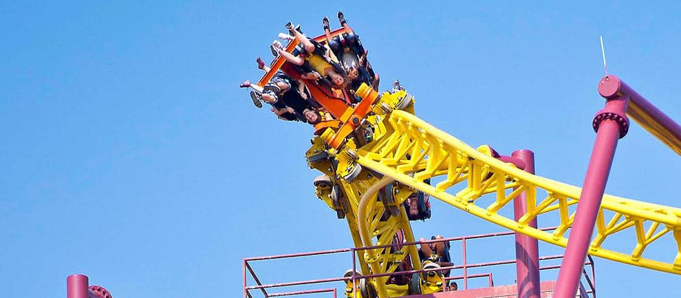 "Volcano: The Blast Coaster" war durchaus einzigartig © Kings Dominion