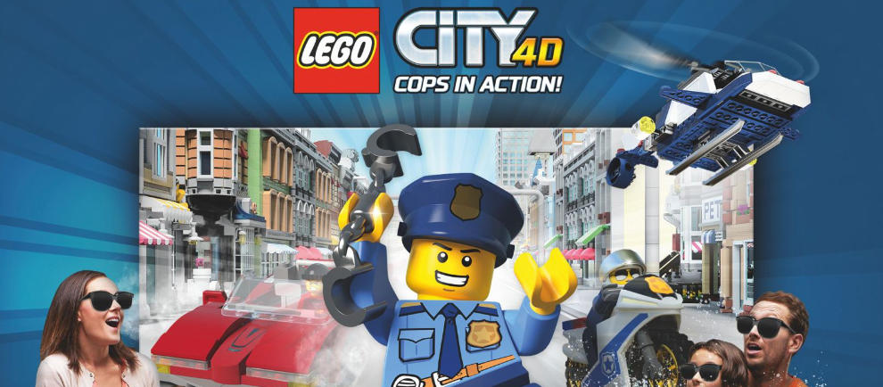 Ab 30. Mai wird es im in den LEGO Studios mit dem neuen 4D-Film "LEGO City 4D - Cops in Action" turbulent und actionreich. © Legoland Deutschland
