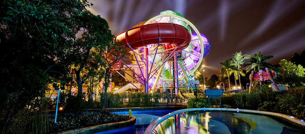 Sehr beeindruckend! Das "SlideWheel" im Chimelong Waterpark © WhiteWater