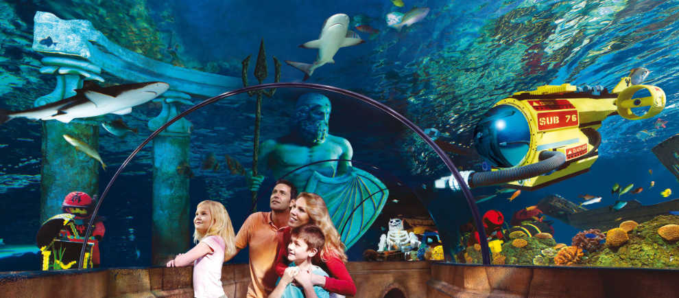Einmal die versinkende Stadt Atlantis besuchen? Dies ist im Legoland Deutschland möglich! © Legoland Deutschland Resort