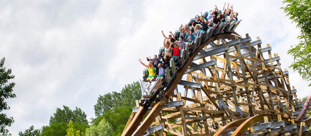 "Untamed" besitzt insgesamt 5 Inversionen © Walibi Holland