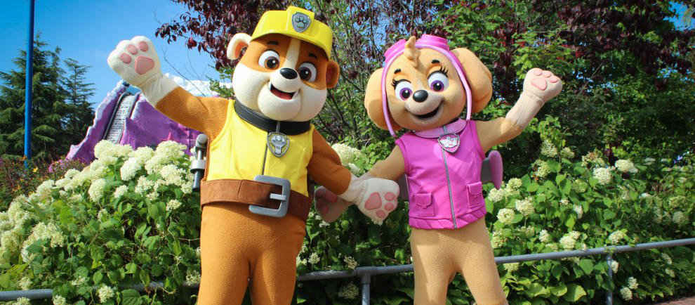 Skye and Rubble verstärken Paw Patrol Familie © Movie Park Germany