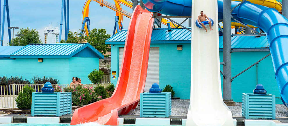 "Patriotsplunge" im Wildwater Kingdom © Dorney Park