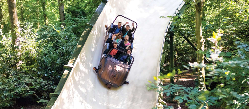 Die Schlitten der Bobbahn erreichten bis zu 60 Stundenkilometer © Efteling