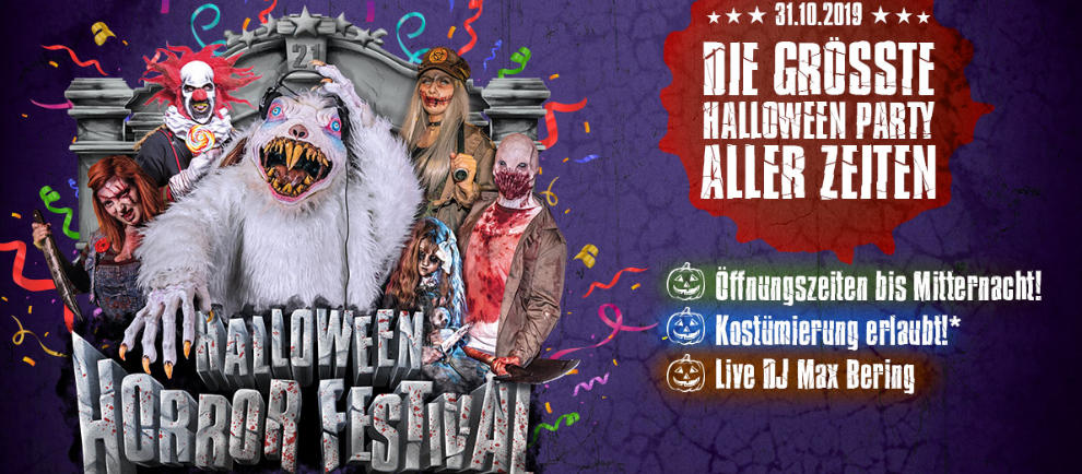 Werdet Teil der größten Halloween Party allerbesten im Bottrop Filmpark! © Movie Park Germany