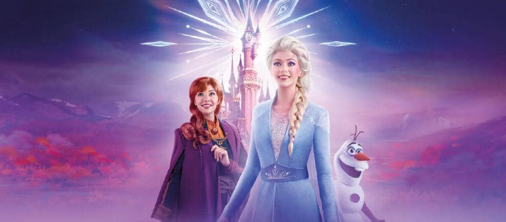 Treff Anna, Elsa und Olaf bei der „Frozen Celebration“ im Disneyland Paris © Disney