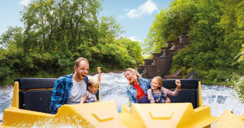 Im Sommer sorgt die Rafting Bahn für Abkühlung © Bellewaerde