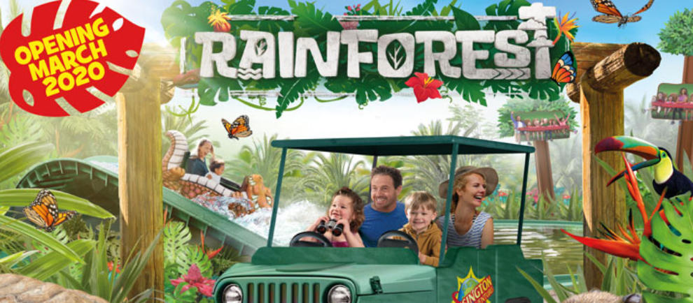 Ab in den Regenwald! Das „Rainforest Land“ lässt Euch zu Ranger werden! © Chessington World of Adventures