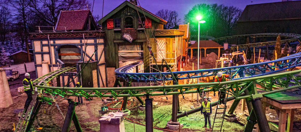 Der Streckenverlauf der neuen Achterbahn „Max & Moritz“ ist vollständig © Freizeitpark Efteling