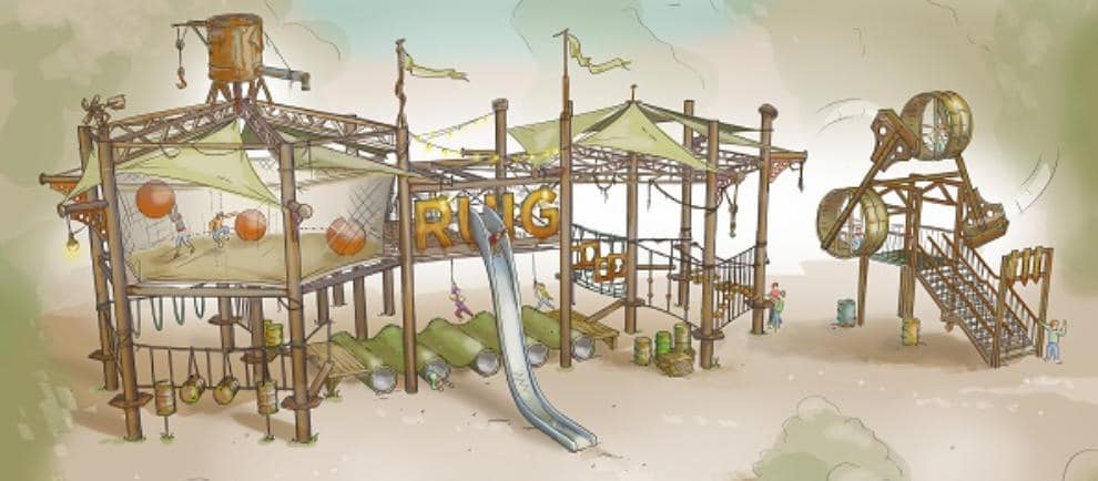 So wird der Abenteuerspielplatz im Billy Bird Park fertig aussehen © Billy Bird Park Hemelrijk