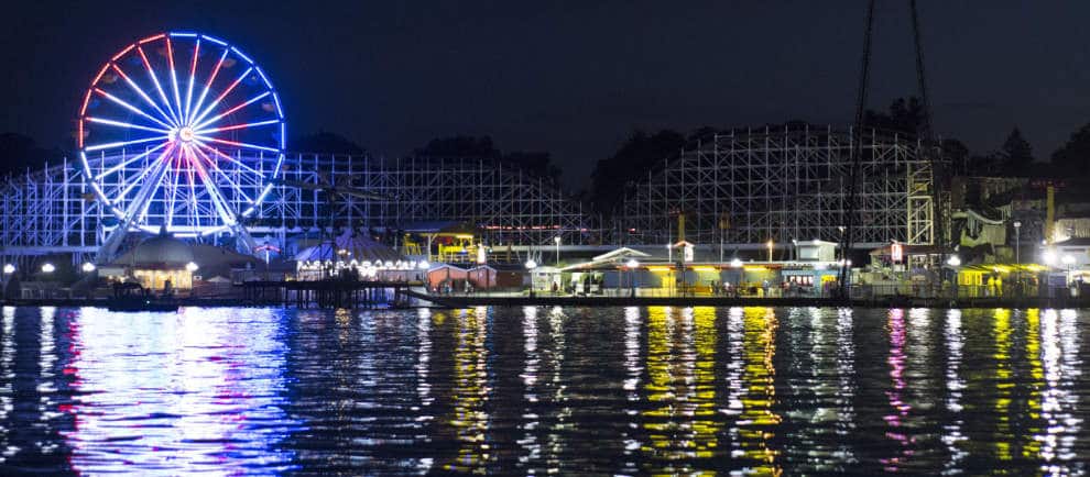 In den Abendstunden versprühte der Park eine tolle Atmosphäre. © Indiana Beach Boardwalk Resort