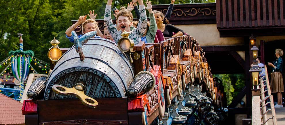 Die Achterbahn Max & Moritz wurde speziell für Familien mit Kindern zwischen 4 und 10 Jahren entwickelt. © Efteling