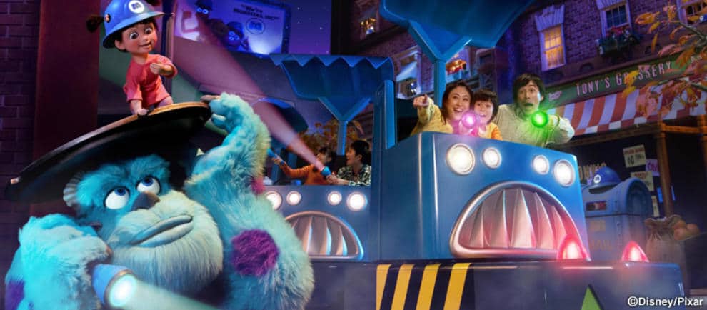 "Monsters Inc. Ride and go Seek" in Tokyo Disneyland © Disney / Pixar