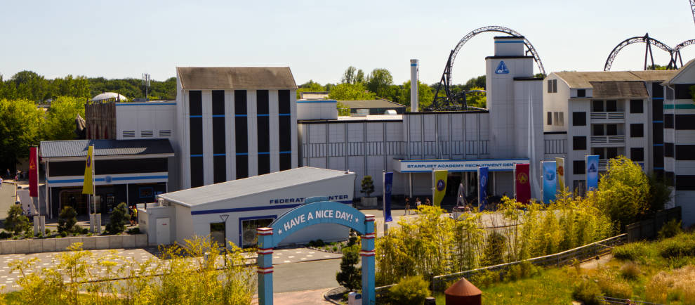 MovieParkGermany Federation Plaza Star Trek Eingang News