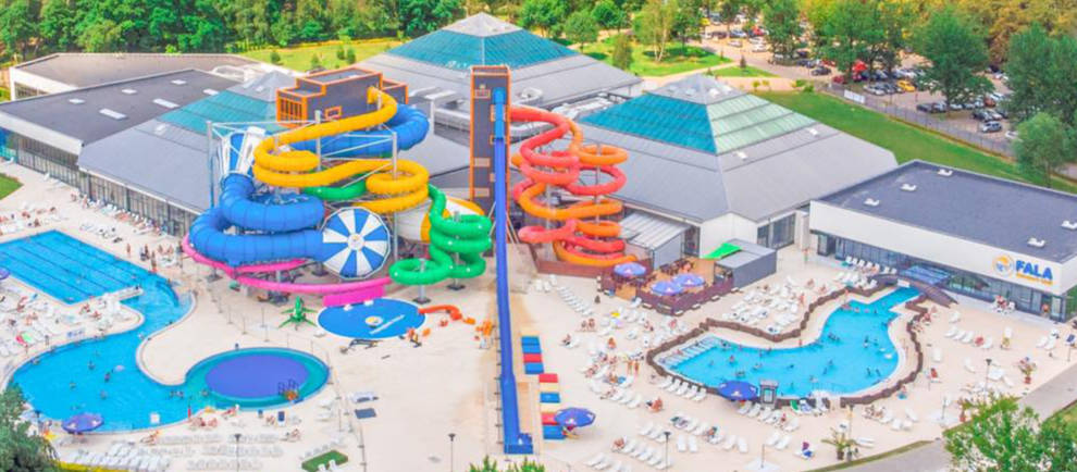 Ein Blick auf den Wasserpark © Aquapark Fala