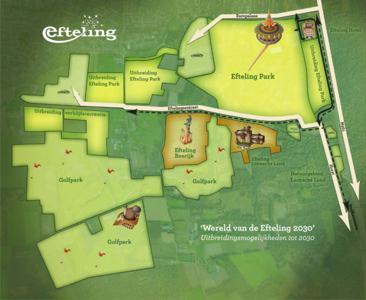 Plan „Welt von Efteling 2030“ © Efteling