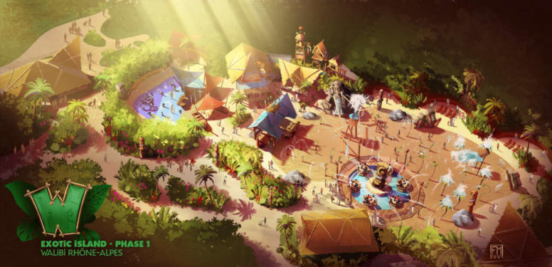 Phase 1 der "Exotic Island" © Walibi Rhone-Alpes