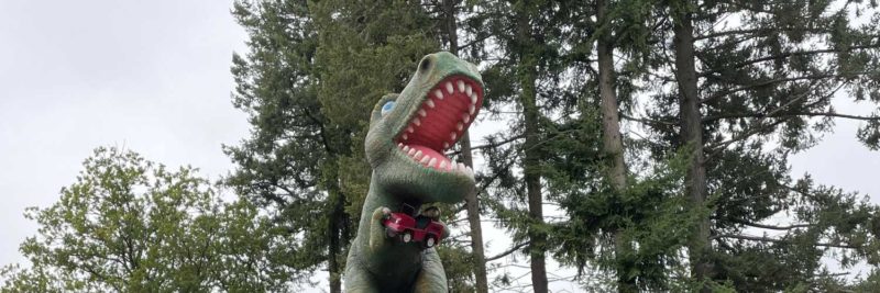 ROOOAAARRR ! Der wilde T-Rex ist nun im Taunus Wunderland. © Taunus Wunderland