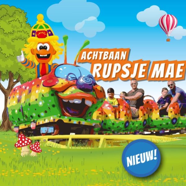 Neue Achterbahn Rupsje Mae in De Waarbeek