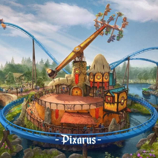 Der neue Gerstlauer Sky Fly "Pixarus", eine der Toverland Neuheiten 2023 ©Toverland Freizeitparkjobs