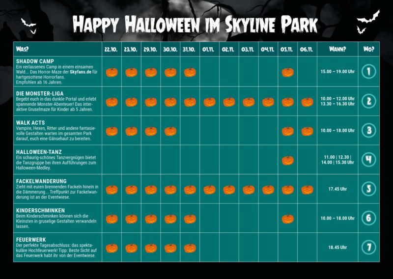 Halloween im Skyline Park©Skyline Park
