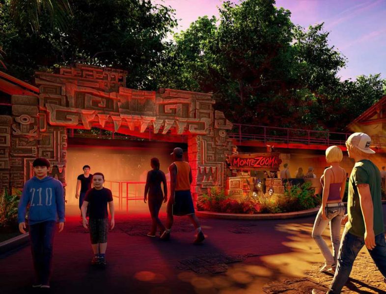 Konzept Eingang "MonteZOOMa: Forbidden Fortress" © Knott's Berry Farm