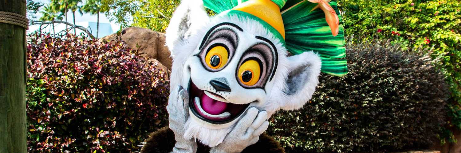 King Julien in der "DreamWorks Destination" © Universal Studios Orlando