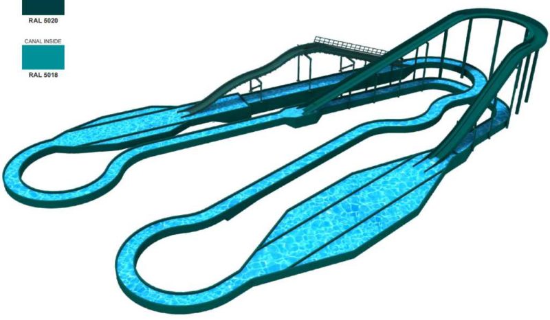 Layout von "Draken Falls" © Adventureland Resort