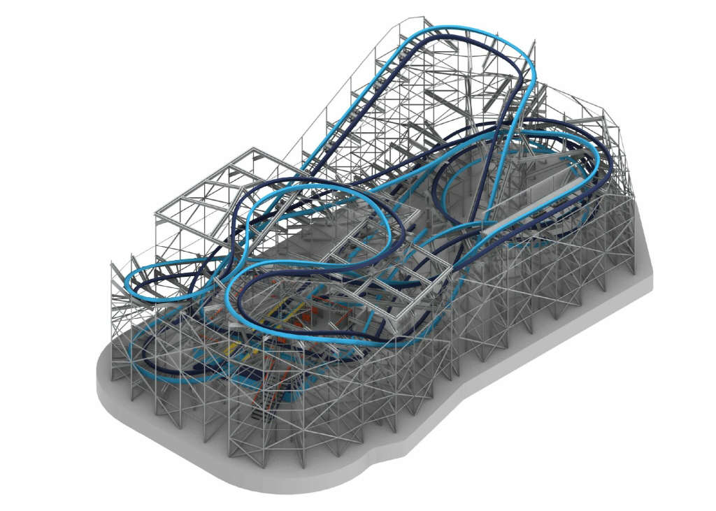 Ein Layout Vorschlag für einen Wild Moose Family Coaster © Rocky Mountain Construction