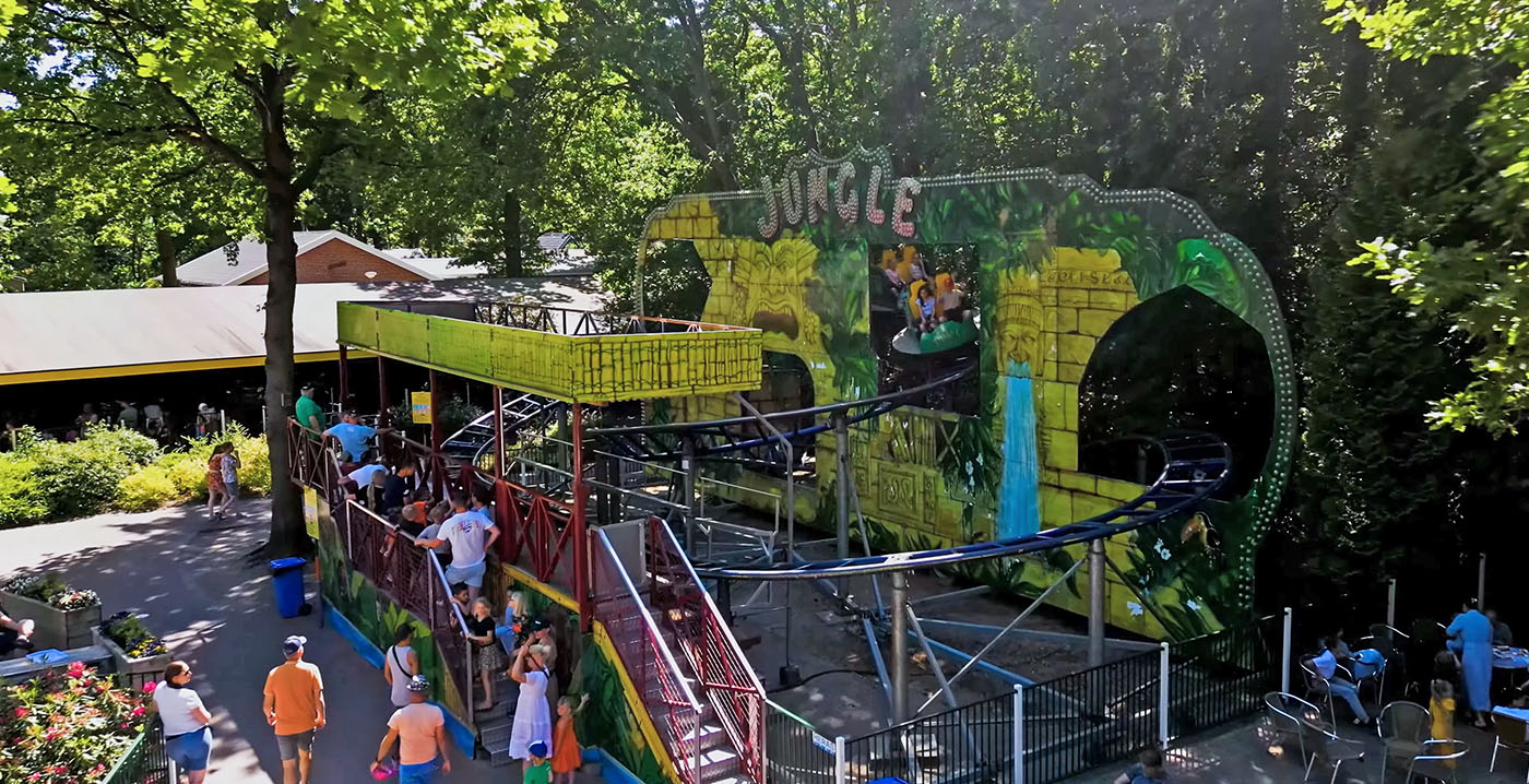 Die alte Achterbahn Jungle im ©Drouwenerzand