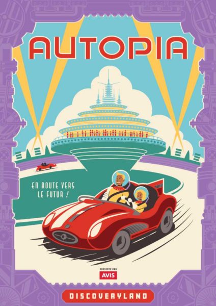 Autopia Poster im Disneyland Paris