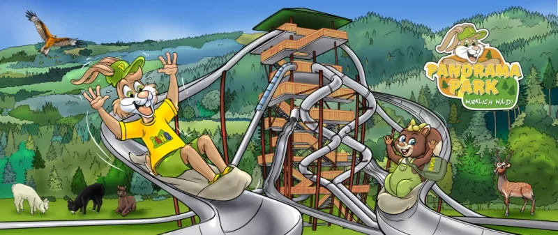 Panorama Park Neuheiten 2025 - Deutschlands höchster Rutschenturm, Kinder-Achterbahn und Indoor-Spielbereich 2 © Panorama Park