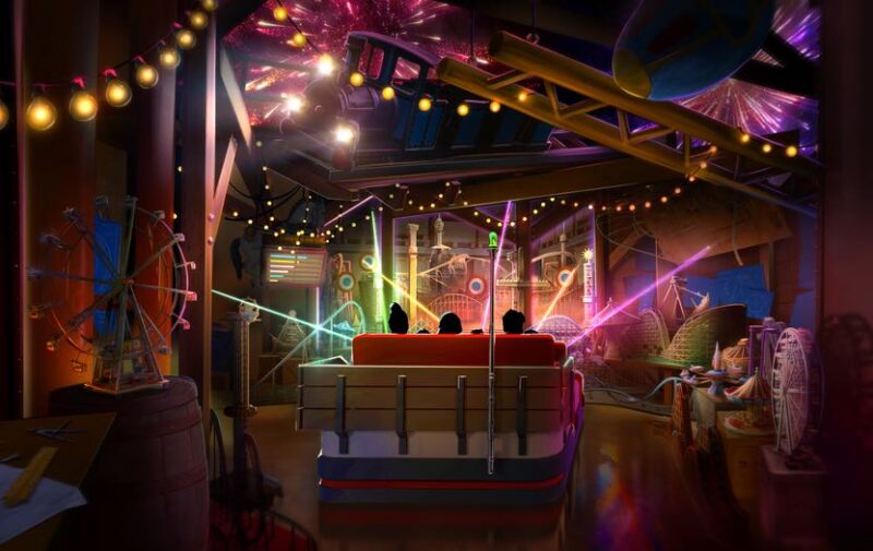 Gröna Lund enthüllt SCORE!: Der interaktive Dark Ride, bei dem du selbst ins Spiel einsteigst 3 Grona Lund Score Konzept Fahrt