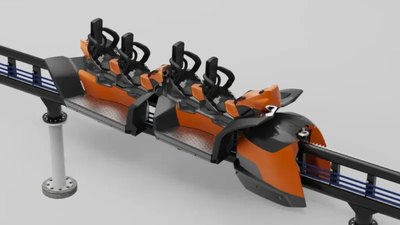 Maurer Rides dreht die Kapazitätsschraube: Spike Train und Spike Tandem machen das interaktive Fahrerlebnis massentauglich 2 Spike Tandem © Maurer Rides