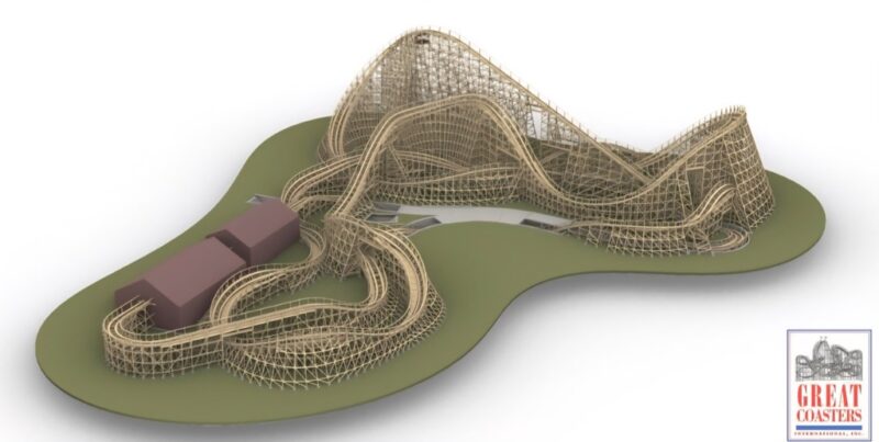 Mirakulum eröffnet 2027 die erste Holzachterbahn in Tschechien 2 mirakulum gci woody konzept