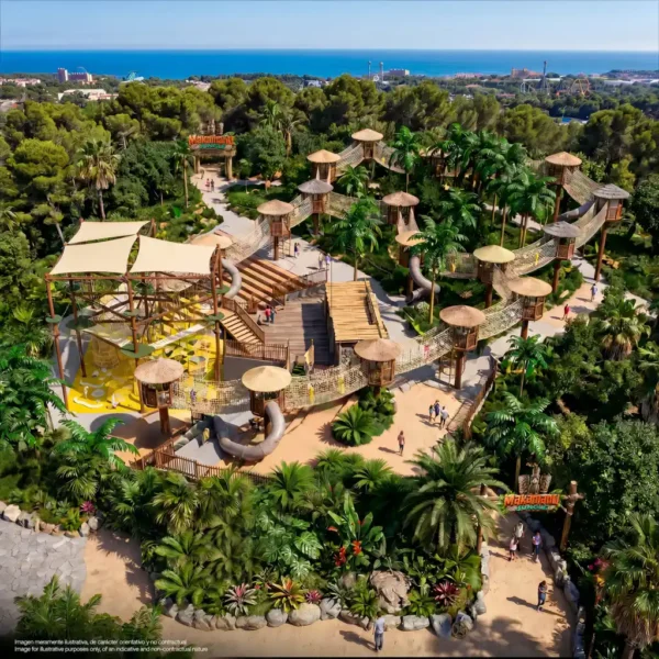 Piraten-Buchten und Dschungel-Pfade: Caribe Aquatic Park und PortAventura erweitern 2026 ihr Familienangebot 3 portaventura world makamanu jungle the adventure trek konzept