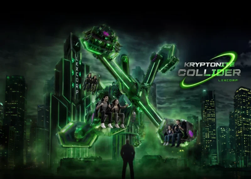 Warner Bros. World Yas Island kündigt zwei neue DC-Attraktionen an - Kryptonite Collider eröffnet bereits im Juli 2 © Warner Bros. World