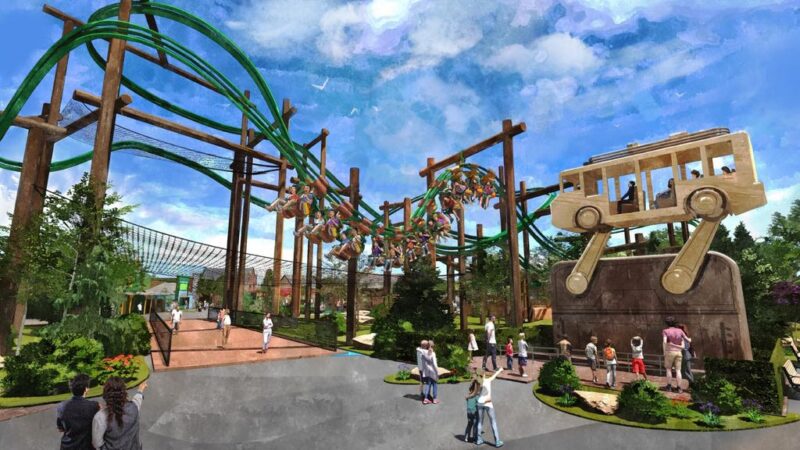 Camp Timber Trail: Six Flags Great America kündigt riesigen Familienbereich für 2027 an 3 Six flags great America sky hawk 1