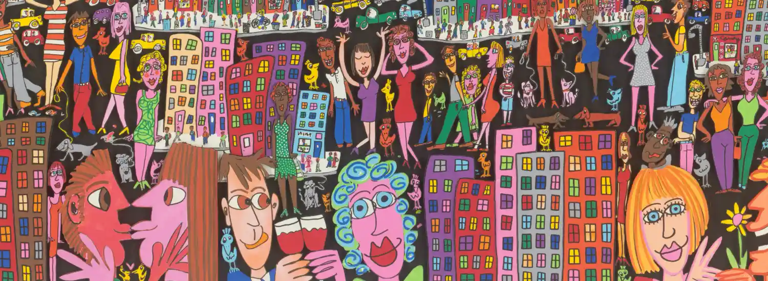 James Rizzi meets Rollercoasters: Pop Art erobert den Europa-Park 7 Vom 30. Oktober 2026 bis 9. Januar 2027 sind im Themenbereich Kroatien über 60 Arbeiten des international bekannten Künstlers zu sehen. © James Rizzi